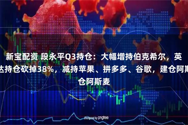 新宝配资 段永平Q3持仓：大幅增持伯克希尔，英伟达持仓砍掉38%，减持苹果、拼多多、谷歌，建仓阿斯麦